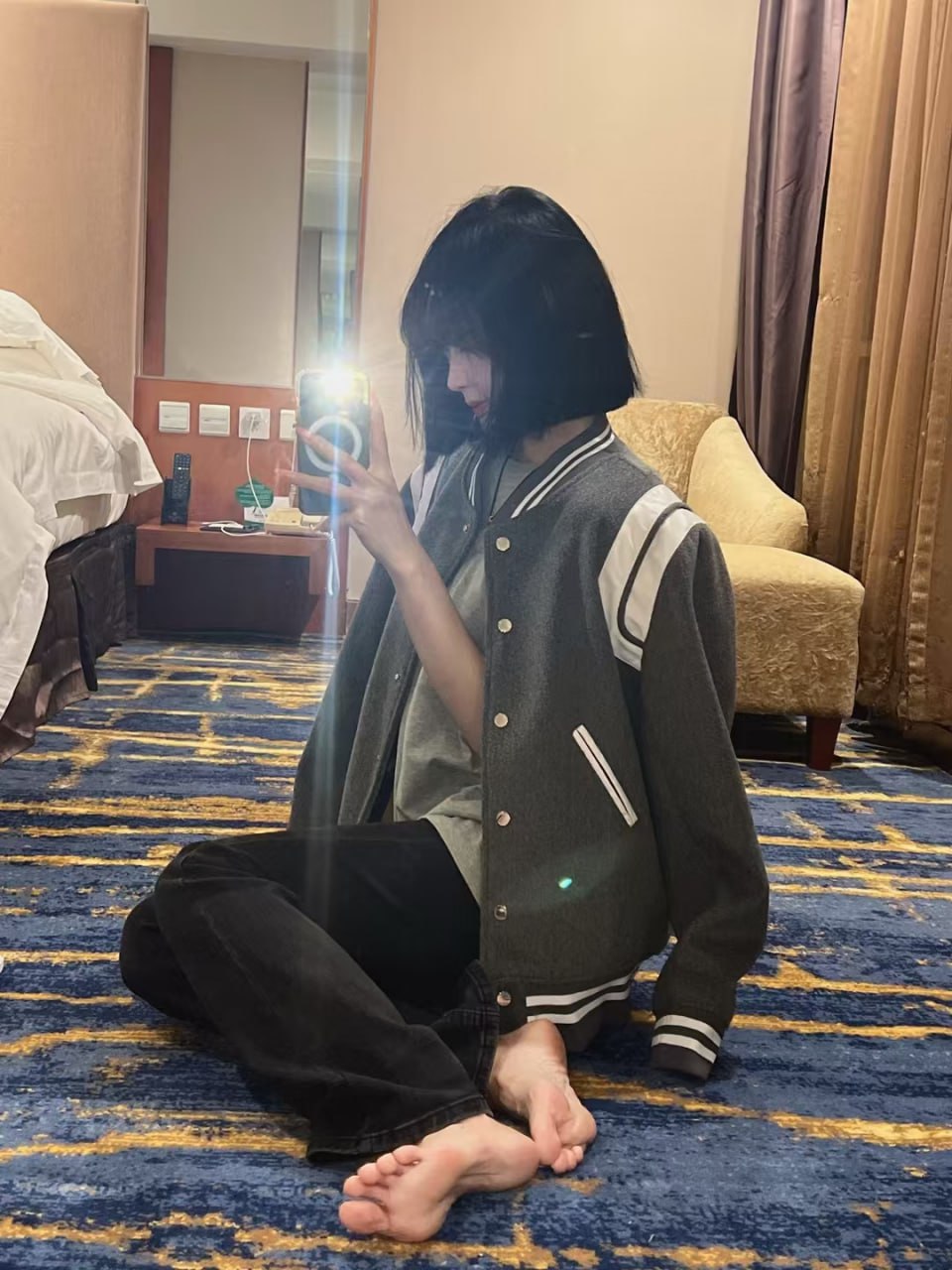 图片[9]-抖音短发高颜值玉足博主公主电闪[680P25V]