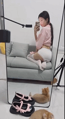 图片[6]-抖音苗条娇小嫩妹博主【小妍my】舔白皙小脚丫隔裤自X[40V]-尤妹社