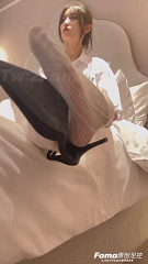 图片[4]-【fama原创足控】清纯妹子白丝网袜尖头高跟特写-尤妹社