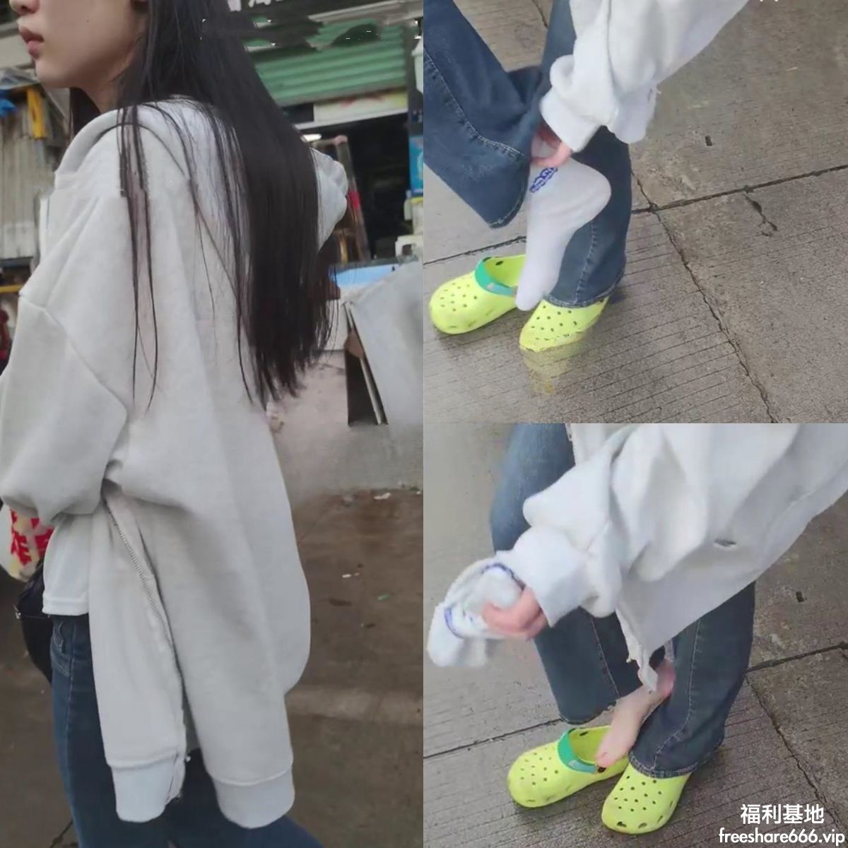 图片[2]-推特透明人当街骗小姐姐少妇脱丝袜棉袜47V5.69G-尤妹社